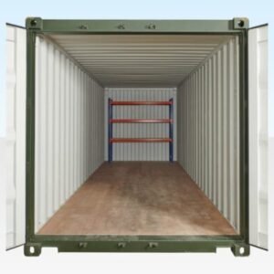 Adjustable, Heavy Duty Three Tier Racking For Rear Of Container