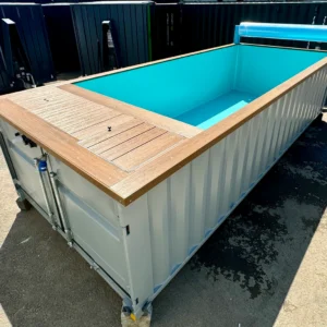 6M / 20ft | Container Swimming Pool | Portable Swimming Pool | Outdoor Pool | Swim Jet | Caribbean Blue
