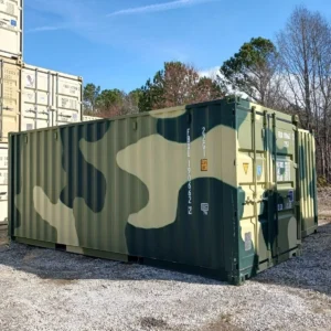 New One Trip 20′ Ft Camouflage Shipping Storage Dry Container Conex